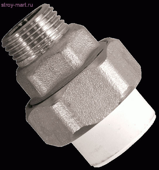 Муфта PP-R комбинированн разъемная белый Дн 32х1 НР Firat - 4606034124604 Муфта PP-R комбинированн разъемная белый Дн 32х1 НР Firat - 4606034124604