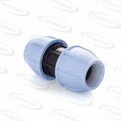 Муфта ПЭ переходн Дн 25х20 нап компресс РосТурПласт 11521 Муфта ПЭ переходн Дн 25х20 нап компресс РосТурПласт 11521