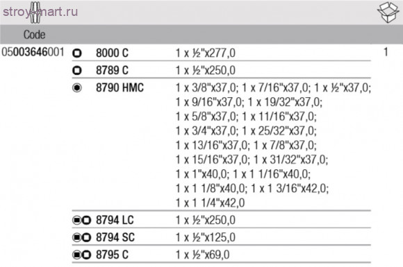 8100 SC 3 Набор трещоток Zyklop Speed, 1/2 WERA 003646 - WE-003646