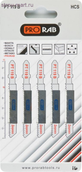 Пильные полотна по дереву Prorab PT 119 B Пильные полотна по дереву Prorab PT 119 B
