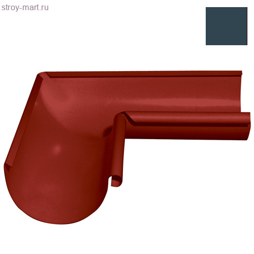 Grandline, Угол желоба внутрений, 90 гр, 125 мм, RAL 7024 серый - С-000103626 Grandline, Угол желоба внутрений, 90 гр, 125 мм, RAL 7024 серый - С-000103626