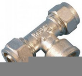 Тройник мп перех латунь/олово Дн26х16х26 - 027-0380