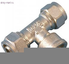 Тройник мп перех латунь/олово Дн26х16х26 - 027-0380 Тройник мп перех латунь/олово Дн26х16х26 - 027-0380