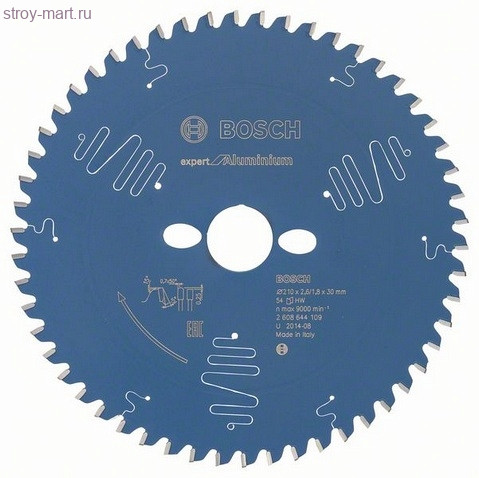 Цирк диск Expert for Aluminium 210x30x2.6/1.8x54T - 2608644109 Цирк диск Expert for Aluminium 210x30x2.6/1.8x54T - 2608644109