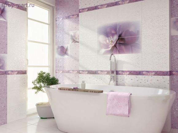 Лила Плитка настенная ПО7ЛЛ003 36,4х24,9