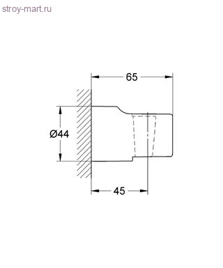 Держатель для душа настенный для смес/ванна BauCurve 32806000 хром Relexa Plus Grohe 28622000 Держатель для душа настенный для смес/ванна BauCurve 32806000 хром Relexa Plus Grohe 28622000
