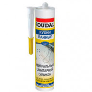 Герметик силиконовый «Soudal» санитарный белый 300 мл. (15 шт/кор.) 105896 - С-000072136 Герметик силиконовый «Soudal» санитарный белый 300 мл. (15 шт/кор.) 105896 - С-000072136