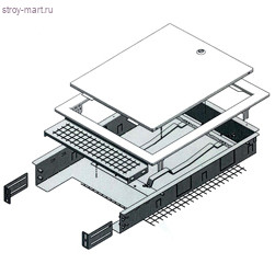 Шкаф коллекторный сталь встраиваемый R500-2 800x650-740x85-130мм Giacomini R500Y223 Шкаф коллекторный сталь встраиваемый R500-2 800x650-740x85-130мм Giacomini R500Y223