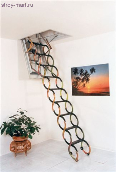 Раздвижная чердачная лестница Ножничная LUX 70х90 Раздвижная чердачная лестница Ножничная LUX 70х90