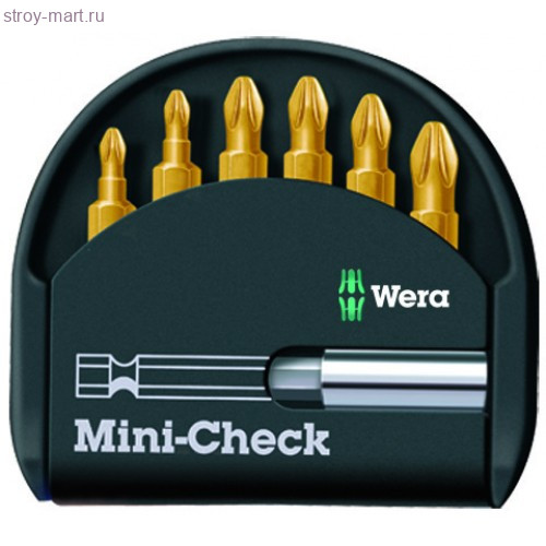 Набор бит Mini-Check TiN PZ 056287 - WE-056287 Набор бит Mini-Check TiN PZ 056287 - WE-056287