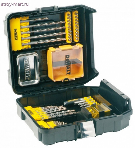 Набор 68шт,Extreme2,буры,сверла д\мет\бетона\кирпича,биты,маг держ с напр,кейс MaxisafeXL - DT 9283 Набор 68шт,Extreme2,буры,сверла д\мет\бетона\кирпича,биты,маг держ с напр,кейс MaxisafeXL - DT 9283