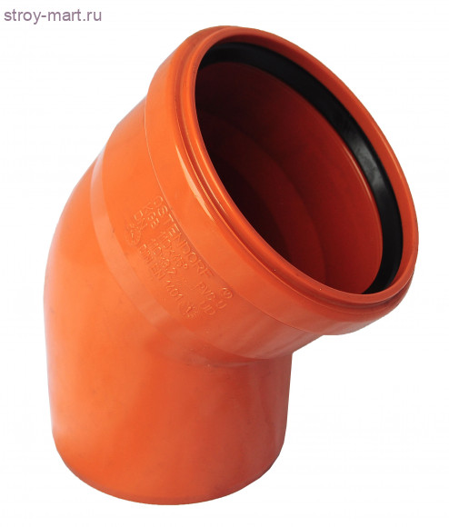 Отвод НПВХ коричневый Дн 200х67° б/нап в комплекте - 027-1666 Отвод НПВХ коричневый Дн 200х67° б/нап в комплекте - 027-1666