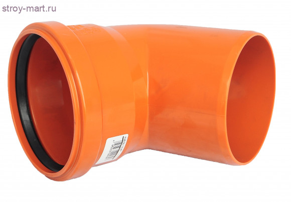 Отвод НПВХ коричневый Дн 200х67° б/нап в комплекте - 027-1666 Отвод НПВХ коричневый Дн 200х67° б/нап в комплекте - 027-1666