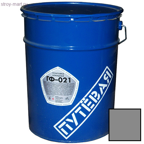 Грунтовка ГФ-021 «Путевая» серая 20 кг . - С-000085504 Грунтовка ГФ-021 «Путевая» серая 20 кг . - С-000085504