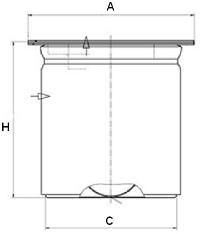 Фильтр-сепаратор масляный для компрессоров Rotair - 157-203-S Фильтр-сепаратор масляный для компрессоров Rotair - 157-203-S