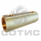 Коллекторы распределительные латунные серии СОТИС К100-3200 с межосевым расстоянием 100мм - К100-3202-20 НР Коллекторы распределительные латунные серии СОТИС К100-3200 с межосевым расстоянием 100мм - К100-3202-20 НР