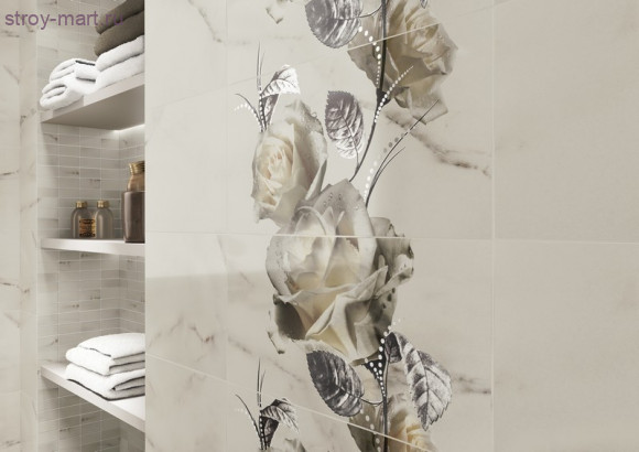 Carrara white Плитка напольная глянцевая 59,3х59,3 Carrara white Плитка напольная глянцевая 59,3х59,3