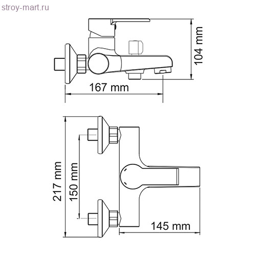 Смеситель одноручный хром короткий излив WasserKRAFT 3701 Смеситель одноручный хром короткий излив WasserKRAFT 3701