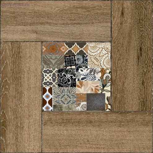 Ранчо Плитка напольная на коричневом коричневая ПГ3РЧ404 41,8х41,8 Ранчо Плитка напольная на коричневом коричневая ПГ3РЧ404 41,8х41,8