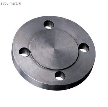 Фланец плоский глухой стальной - 125x10