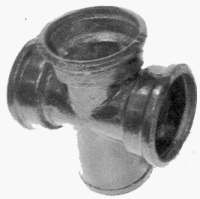 Крестовина чугун канализационн Ду 100х100 б/нап ГОСТ 6942-98 прям - 027-1833 Крестовина чугун канализационн Ду 100х100 б/нап ГОСТ 6942-98 прям - 027-1833