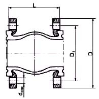 Компенсатор EPDM DI7240 Ду 250 Ру10 бар фл Tecofi - 033-0336 Компенсатор EPDM DI7240 Ду 250 Ру10 бар фл Tecofi - 033-0336