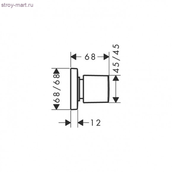 Запорный вентиль, СМ PuraVida 15978400