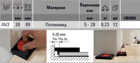 Распорка BESSEY AV2