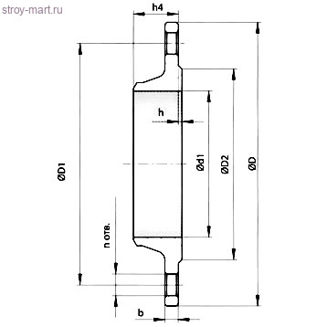 Фланец сталь воротниковый Ду 80 Ру40/25 ГОСТ 12821-80 - 027-1363 Фланец сталь воротниковый Ду 80 Ру40/25 ГОСТ 12821-80 - 027-1363