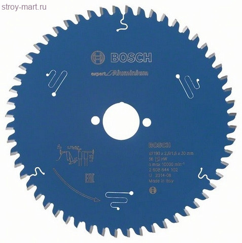 Цирк диск Expert for Aluminium 190x30x2.6/1.6x56T - 2608644102 Цирк диск Expert for Aluminium 190x30x2.6/1.6x56T - 2608644102