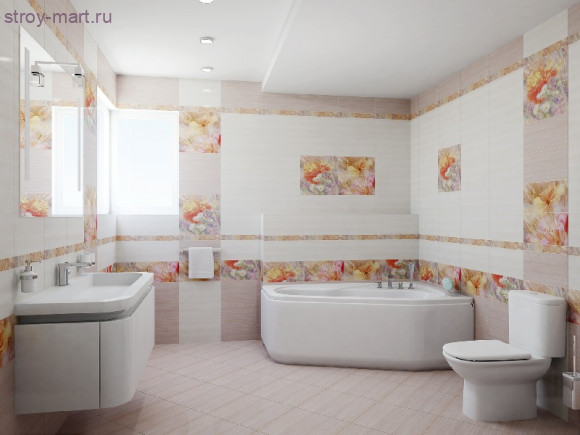 Flowers Панно P2-1D205 40х40 (из 2 плиток) Flowers Панно P2-1D205 40х40 (из 2 плиток)