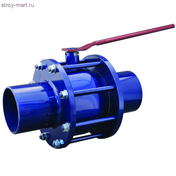 Кран шаровой сталь 11с67п Ду 150 Ру16 под приварку Маршал - 007-0148