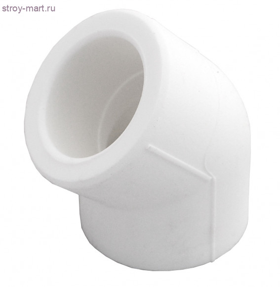 Угольник PP-R белый Дн 50 Firat - 4606034125014 Угольник PP-R белый Дн 50 Firat - 4606034125014