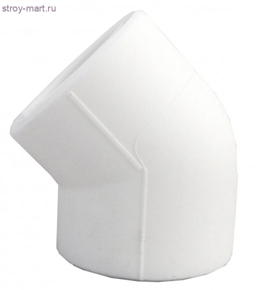 Угольник PP-R белый Дн 50 Firat - 4606034125014 Угольник PP-R белый Дн 50 Firat - 4606034125014
