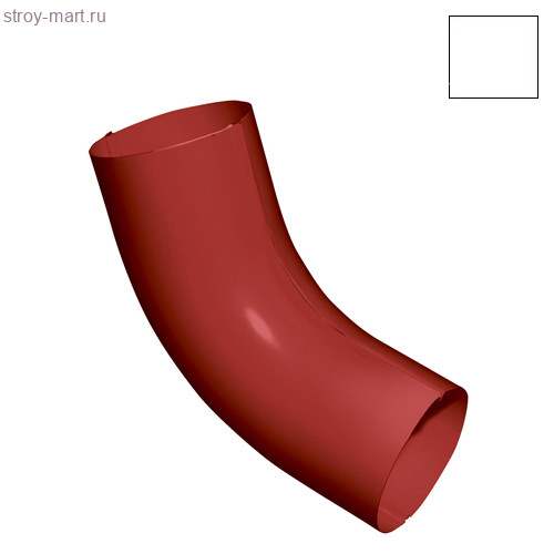 Grandline, Колено стока, 100 мм, RAL 9003 - С-000078996 Grandline, Колено стока, 100 мм, RAL 9003 - С-000078996