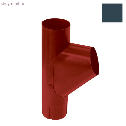 Grandline, Тройник трубы, 90 мм, RAL 7024 серый - С-000103636