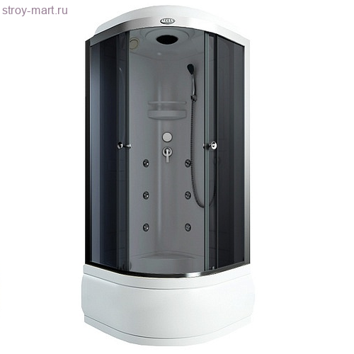 Кабина душевая тонир/стекло 900х900мм белый выс/поддон 4-х стенная массаж, в комплекте смеситель AS-103G - 4606034156025 Кабина душевая тонир/стекло 900х900мм белый выс/поддон 4-х стенная массаж, в комплекте смеситель AS-103G - 4606034156025