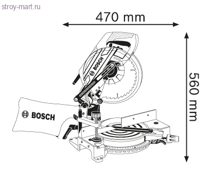 Торцовочная пила Bosch GCM 10 J Professional - 0601B20200 Торцовочная пила Bosch GCM 10 J Professional - 0601B20200