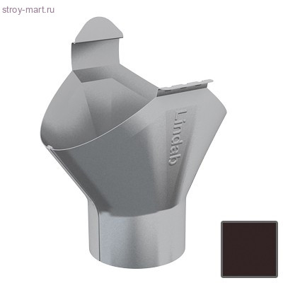 Lindab Воронка желоба 125мм, (387) RAL 8019 Темно-коричневый - С-000107692 Lindab Воронка желоба 125мм, (387) RAL 8019 Темно-коричневый - С-000107692