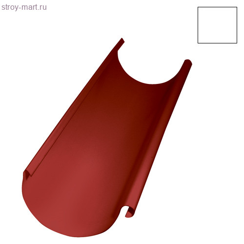 Grandline, Желоб полукруглый, 150 мм, 3 м, RAL 9003 - С-000078993 Grandline, Желоб полукруглый, 150 мм, 3 м, RAL 9003 - С-000078993