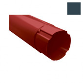 Grandline, Труба круглая соединительная, 90 мм, 1 м, RAL 7024 серый - С-000103635 Grandline, Труба круглая соединительная, 90 мм, 1 м, RAL 7024 серый - С-000103635