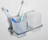 К-5028D Подстаканник двойной стеклянный - 001-0238