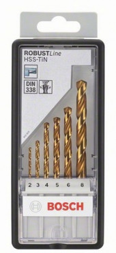 6 СВЕРЛ HSS-TIN ЗАТОЧКА 135. ROBUST LINE - 2607010530