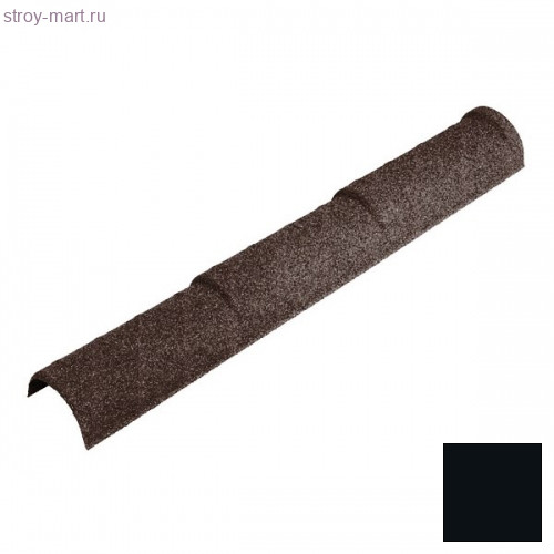 Конек полукруглый тройной Decra Classic/Roman L=1225 (1150*) мм Антрацит - С-000113105 Конек полукруглый тройной Decra Classic/Roman L=1225 (1150*) мм Антрацит - С-000113105