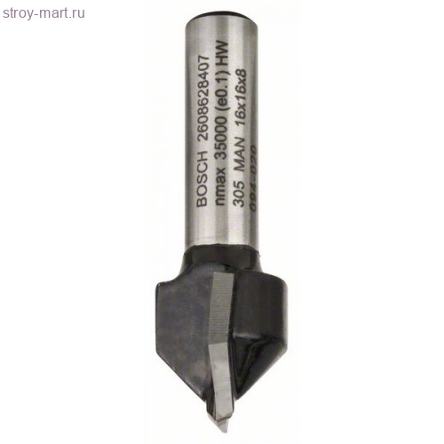 Фреза пазовая-V Std S8/D16/L16/90° - 2608628407 Фреза пазовая-V Std S8/D16/L16/90° - 2608628407