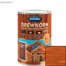 Антисептик «Drewkorn» кедр 0,9 л. (8 шт/уп.) /Sniezka/ - С-000084761 Антисептик «Drewkorn» кедр 0,9 л. (8 шт/уп.) /Sniezka/ - С-000084761