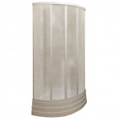 Кабина душевая пл/стекло полукруг 900х900мм белый б/поддона 2-х стенная Пластиклайн (СибПласт) - 023-1961 Кабина душевая пл/стекло полукруг 900х900мм белый б/поддона 2-х стенная Пластиклайн (СибПласт) - 023-1961