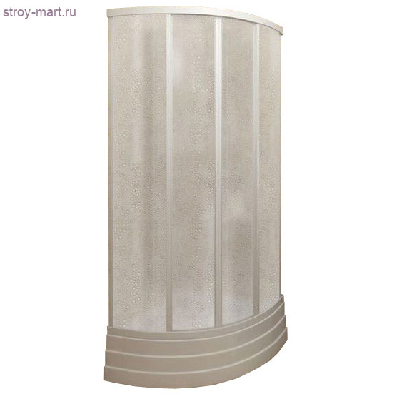 Кабина душевая пл/стекло полукруг 900х900мм белый б/поддона 2-х стенная Пластиклайн (СибПласт) - 023-1961 Кабина душевая пл/стекло полукруг 900х900мм белый б/поддона 2-х стенная Пластиклайн (СибПласт) - 023-1961