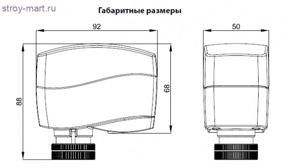 Электропривод аналоговый AME 120 NL 24В Danfoss 082H8059