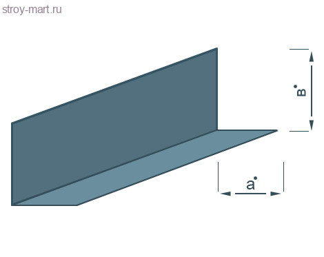 Угол PL 50х40 оцинков. белый матовый A903 L=3.00 - С-000116741 Угол PL 50х40 оцинков. белый матовый A903 L=3.00 - С-000116741